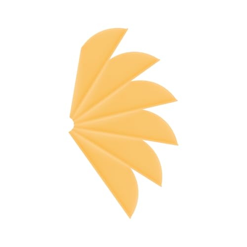 2-Inch TPU Arrow Vanes for Archery - Durable DIY Fletching Set - 50PK Yellow