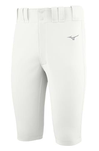 Mizuno Boys Youth Premier Shorty Baseball Pants Medium White