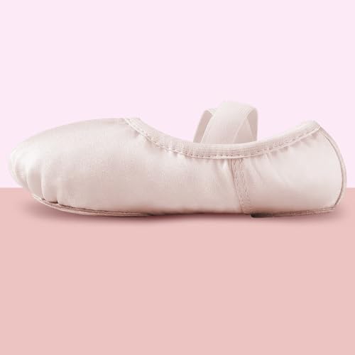 Ballet Split Sole Shoes for Girls - Toddler Pink Dance Slippers