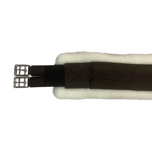 Intrepid International 40 Lite Breathable Fleece Horse Girth for English Saddle, Double Elastic