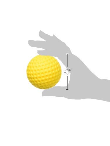 Yellow Dimpled Baseballs - 1 Dozen Polyurethane for Pitching Machines