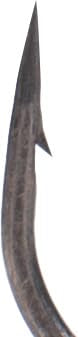Offset Worm Round Bend Bass Hooks - 4/0 Size, Super Slide Coating