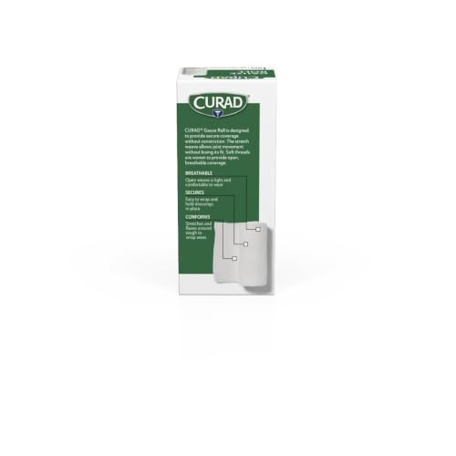 Cotton Stretch Gauze Bandage Roll - 4 Inch x 4.1 Yard - 1 Count
