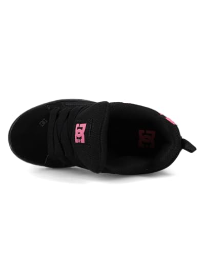 DC Kids Court Graffik Skate Shoe - 1 Little Kid Black/Pink