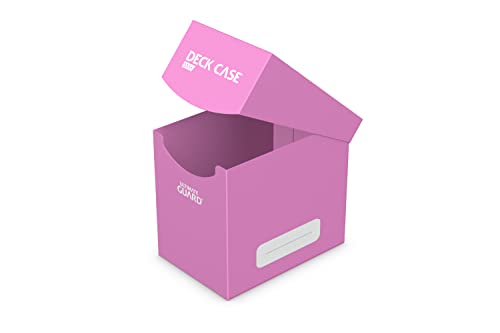 Ultimate Guard Deck Case 133+ Pink - Acid-Free Card Storage with Divider