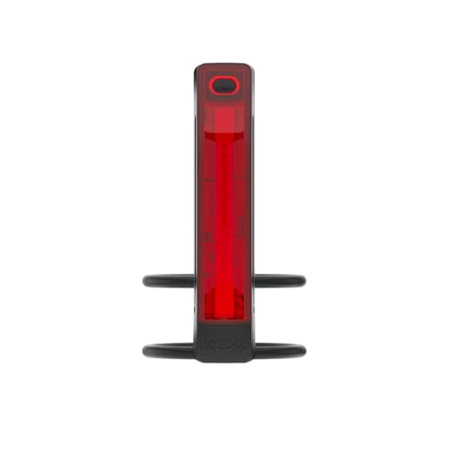 Knog Plus Bike Rear Light Black - USB Rechargeable Waterproof LED Tail Light for Cycling