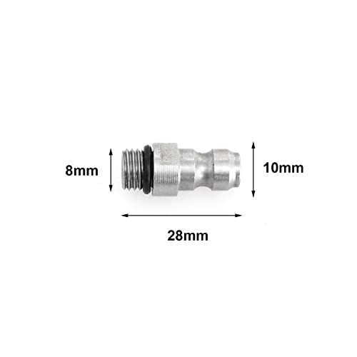 Stainless Steel One Way Foster Fill Nipple Adapter for Paintball & Airsoft