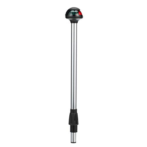 Attwood 5092-14-7 Bi-Color 12V Boat Navigation Stowaway Pole Light, 14-Inch
