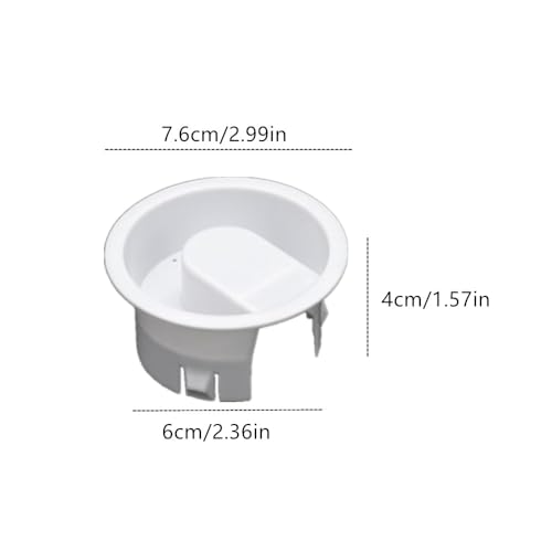 2-Pack Glass Water Pitcher Lids - Anti-Splash Plastic Covers
