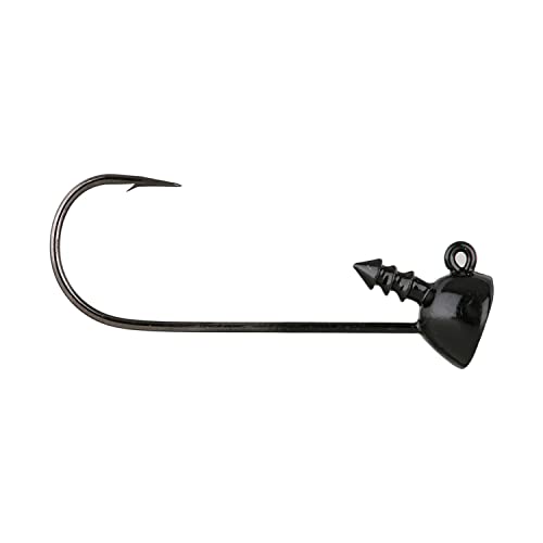Spot Remover Shaky Jig Head for Soft Plastic Bass Baits - 1/8 oz, Black