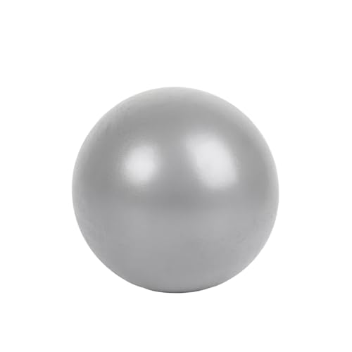 9-Inch Small Pilates Ball - Grey Mini Exercise Ball for Yoga & Core Training