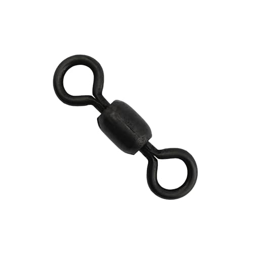 Brass Crane Fishing Swivels - Heavy-Duty Snap Swivels Black - 5 pc, #4/0, 350 lb Test