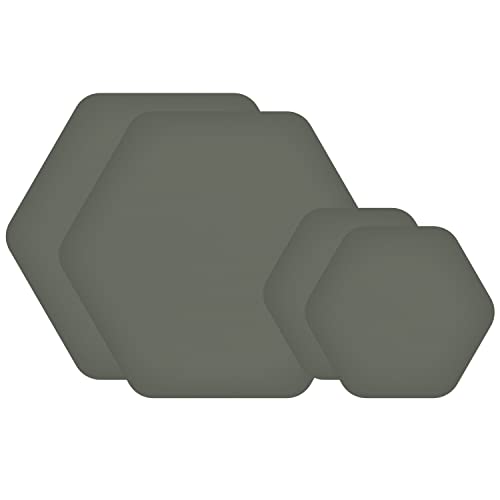 Outdoor Gear Repair Patches - Hexagon Adhesive Tape for Tents & Jackets - OD Green