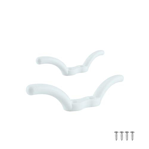 4-Inch Nylon Rope Cleat - 2 Pack with Stainless Steel Mounting Screws