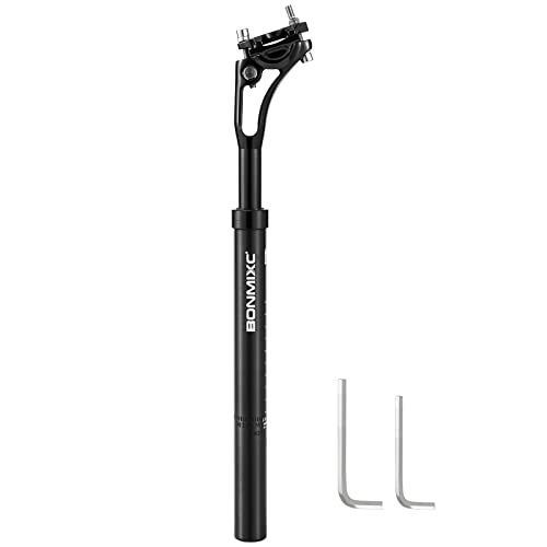 BONMIXC Suspension Seatpost 27.2mm 400mm Long for Tall Riders Shock Absorbing
