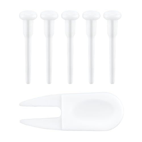 6-Piece Yoga Ball Plug Replacement Set with Air Stopper Remover Tool