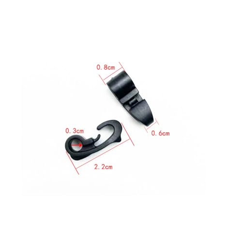 25 Pack Tactical Gear Clip Buckle Lock for Strap Management