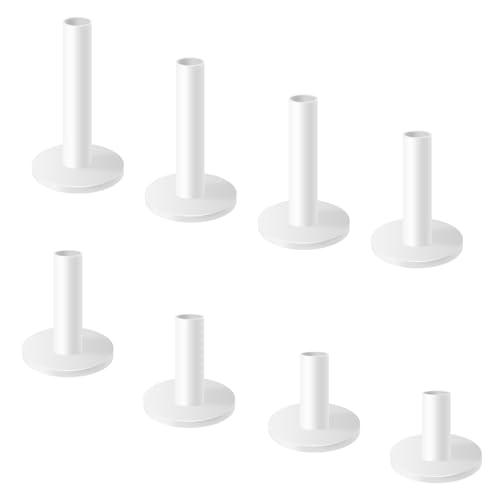 Durable Rubber Golf Tees - 8 Pack Mixed Sizes for Practice