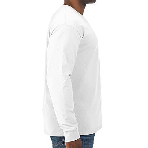 Jerzees Mens Dri-Power Cotton Blend Long Sleeve Tees, Moisture