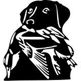 Labrador Dog Duck Hunting Vinyl Decal - Waterproof Car Truck Window Sticker