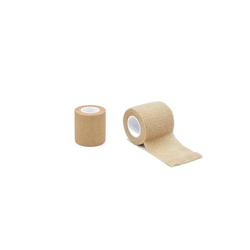 Self-Adhesive Bandage Wrap - 2 Inch x 5 Yards Elastic Cohesive Tape, 2 Pack