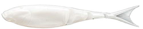 Z-Man Razor Shadz 4.5in Pearl Soft Plastic Lure 4 Pack for Bass & Redfish