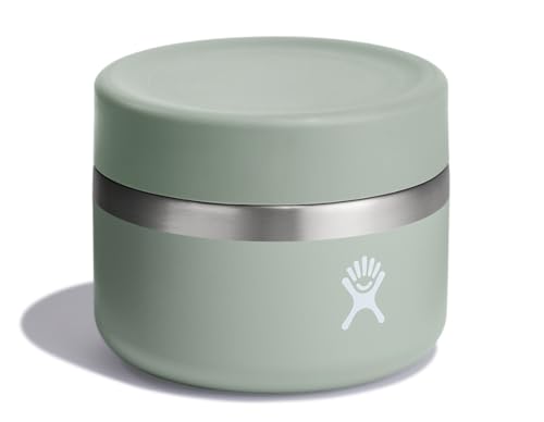 Hydro Flask 12 Oz Insulated Food Jar - Agave Green Leakproof Stainless Steel Snack Container for Hot & Cold Food