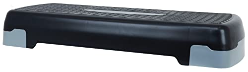 Adjustable Aerobic Stepper Platform - 27-Inch, Non-Slip, Black/Gray