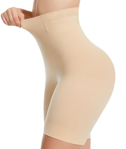 Sellto High Waisted Tummy Control Shapewear Shorts Nude - 1 Pack, Large