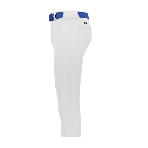 Russell Athletic Girls On Deck Softball Knicker Medium White with Belt Loops & Pockets