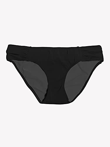 Women's Swim Secret Side Ruched Bikini Bottom - Black Hue
