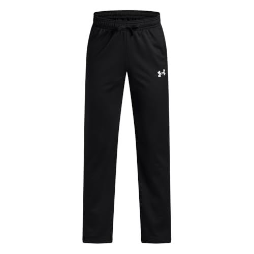 Boys' Tapered Warm-Up Pants - Large Black/White