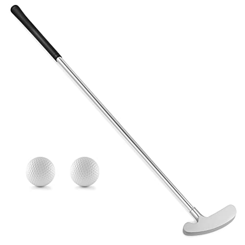 Ausluofell Two-Way Ambidextrous Golf Putters Set - 33.6in Mini Club with 2 Balls