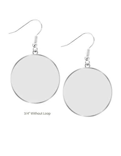 NFL Dallas Cowboys Logo Dangler Earrings - Silver, 2.5 inches