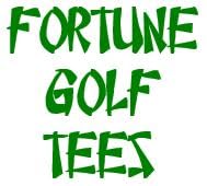 50 Bamboo Golf Tees with Fortune Messages - 2 3/4 Inch Tee Assortment