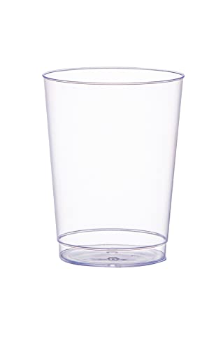 10 oz Clear Plastic Cups 200 Count – Disposable Tumblers for Parties & Events