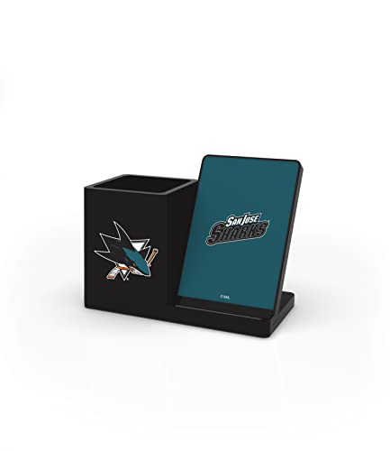 NHL Wireless Charger & Desktop Organizer - Qi Compatible, 10W
