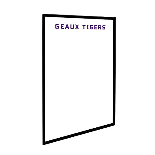 Framed LSU Tigers Geaux Tigers Dry Erase Wall Sign - Vertical