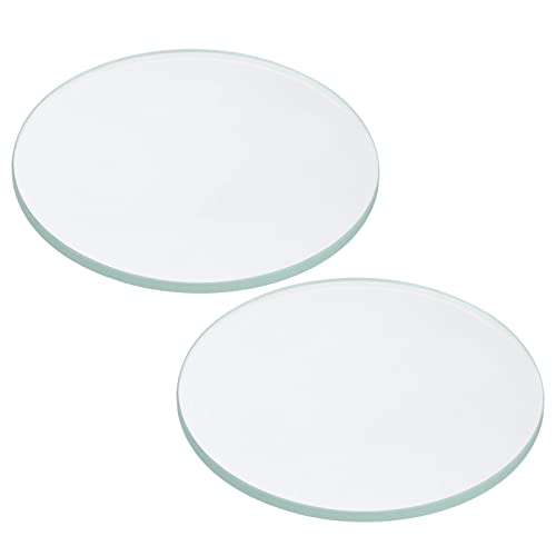 Flashlight Glass Lens - 1.97x0.08 Inch, 2 Pcs Polished Edge