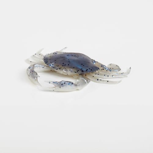 3D Crab Soft Plastic Fishing Lure - Blue Crab, 1 Inch