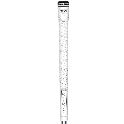 Midsize Golf Club Grips - SuperStroke REVL Comfort White
