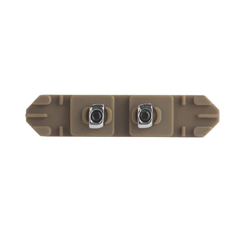 Brown Short Rail Covers with Cable Management for Mlok Systems