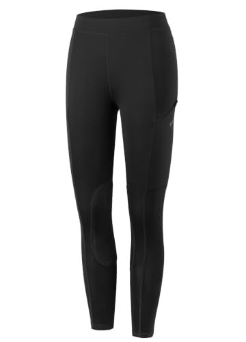 Girl's Riding Pants - Black - 4-Way Stretch Equestrian Breeches