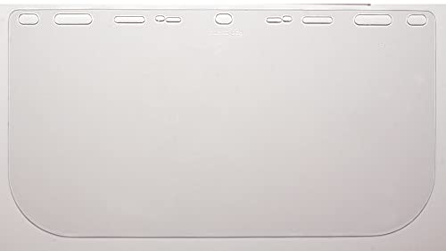 Clear Polyethylene Safety Face Shield - 15 x 8 Inch, ANSI Z87 Compliant