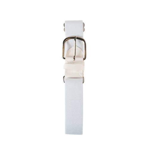 Adjustable Baseball Softball Pant Belt - White