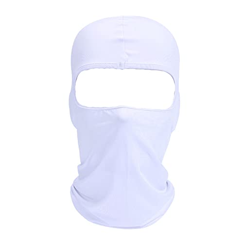 UV Protection Balaclava Neck Gaiter - Breathable Sun Shield Mask - White