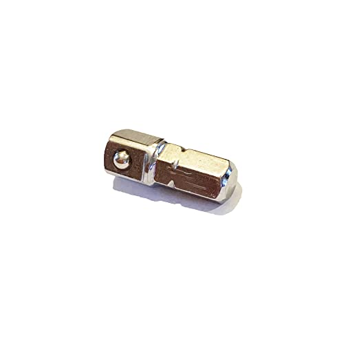 Low-Profile 1/4" Hex to 1/4" Square Socket Adapter - S2 Steel