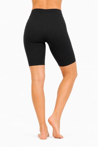 Premium Cotton Biker Shorts - Small - Black