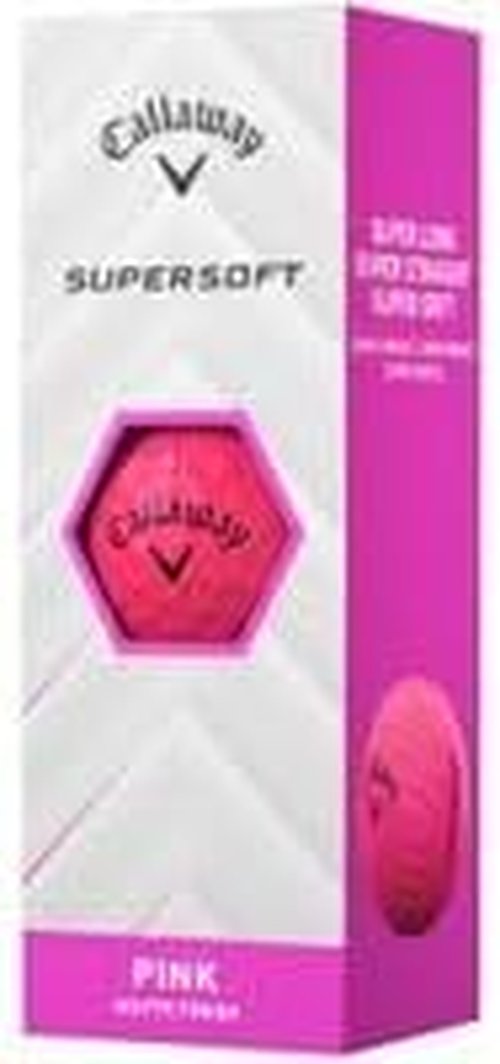 Callaway Golf Supersoft Matte Pink Golf Balls - Enhanced Alignment | 2025 Model