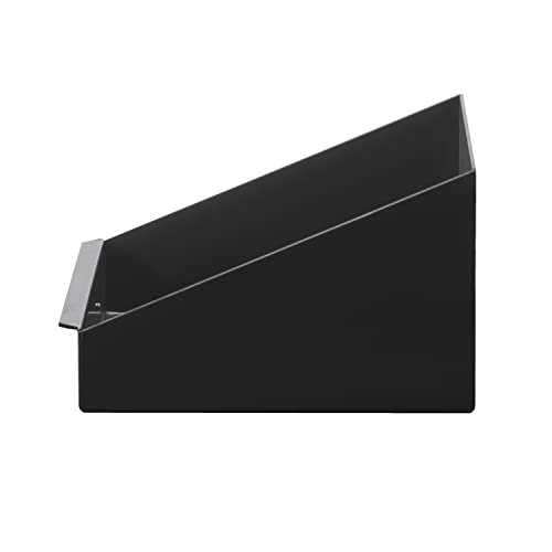 Extreme Max 5001.6128 Rag in a Box Wall-Mount Aluminum Dispenser Storage Rack Organizer for Enclosed Race Trailer, Shop, Garage, Storage - Black